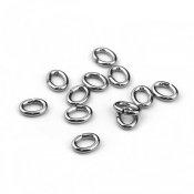 X. Oval ring 6x5mm. Rostfritt Stål. 200st