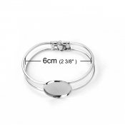 armband, platta 25mm, smyckesdelar