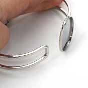 armband, platta 25mm, smyckesdelar
