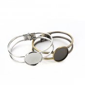 armband, platta 25mm, smyckesdelar