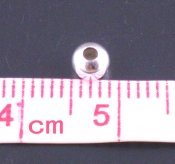 X. Pärla 4mm. SP metallpärla. ca450st.
