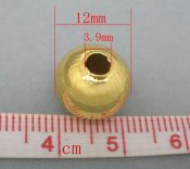 X. Pärla metall. 12mm. GP. 50st.