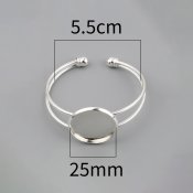 armband, platta 25mm