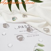 ring stomme fingerring, rostfritt stål,