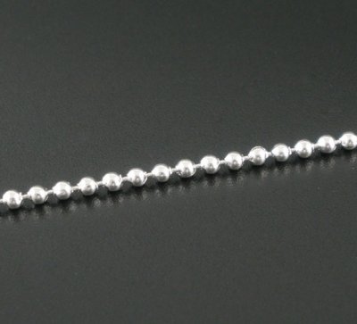 kulkedja, ball chain, 1,5mm, silver pläterat