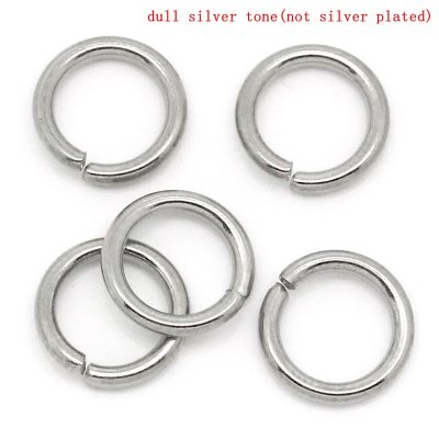 6mm, jump ring, enkelring, motring, rostfritt stål, stainless steel