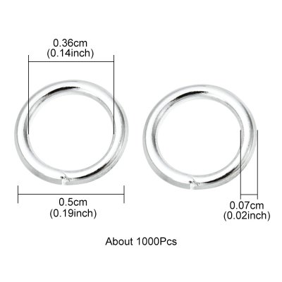 Enkelring, ring, motring, jump ring, 5mm